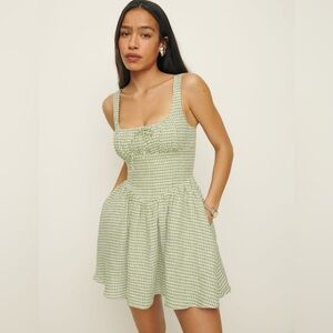 Brand New NWT Reformation Daria Linen Dress